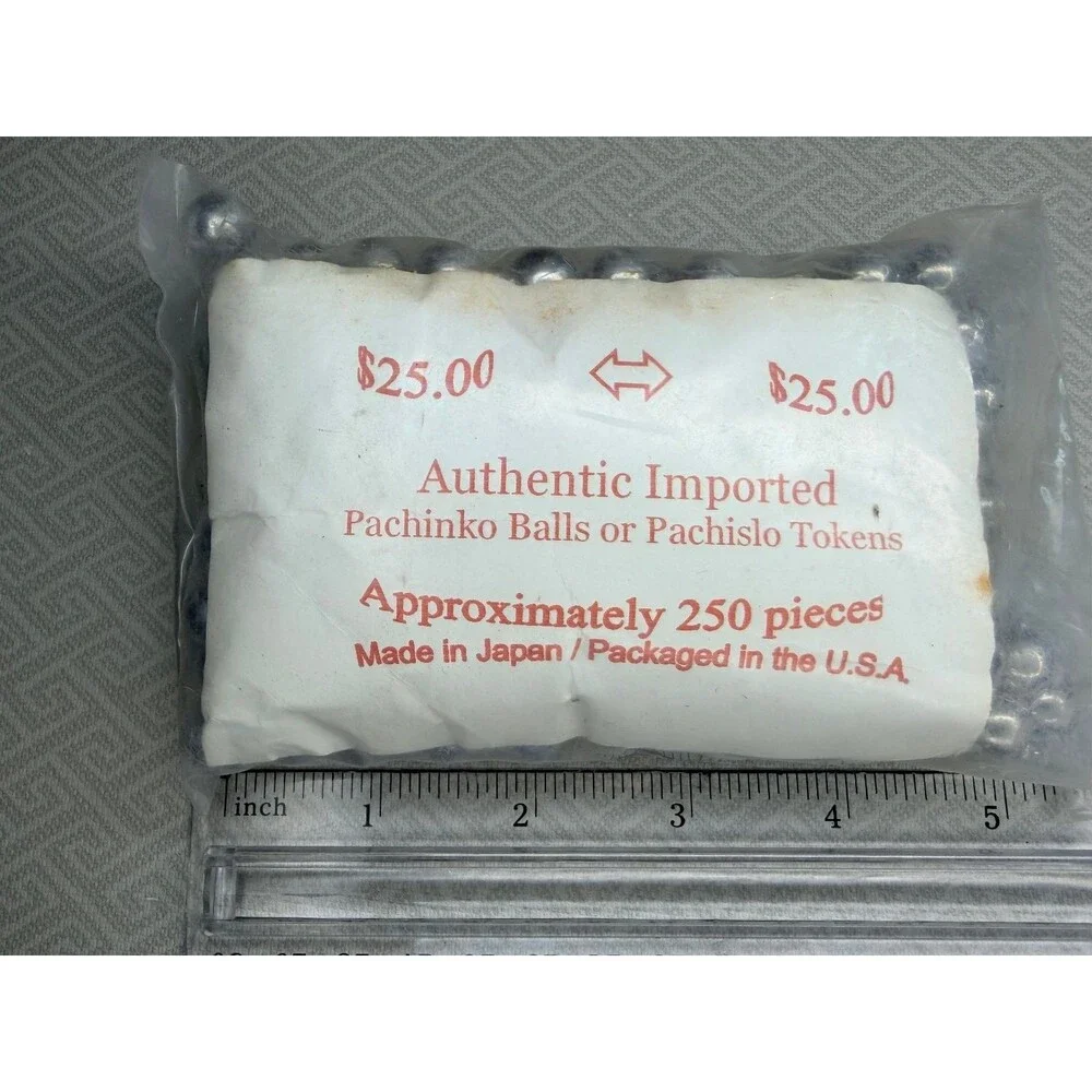 Authentic Imported Pachinko Balls Pachislo Tokens 1 CM  250 Pieces JAPAN